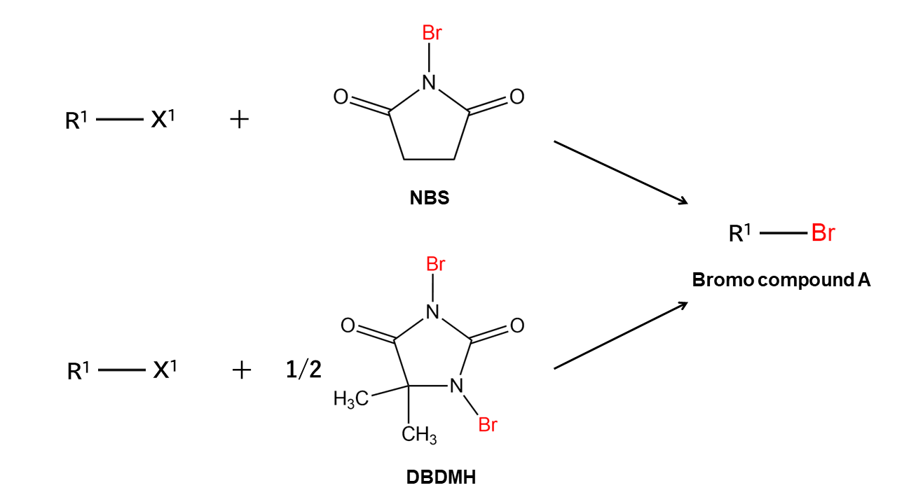 DBDMH over the requested brominating agent and